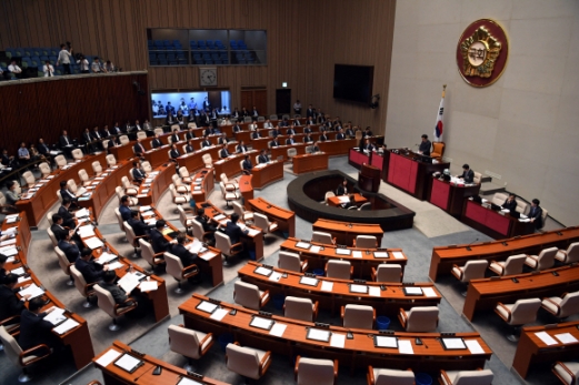 [서울포토] 국회 예산결산특별위원회 전체회의, 야3당 불참
