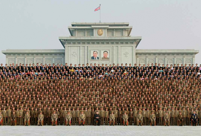 북한 단체사진