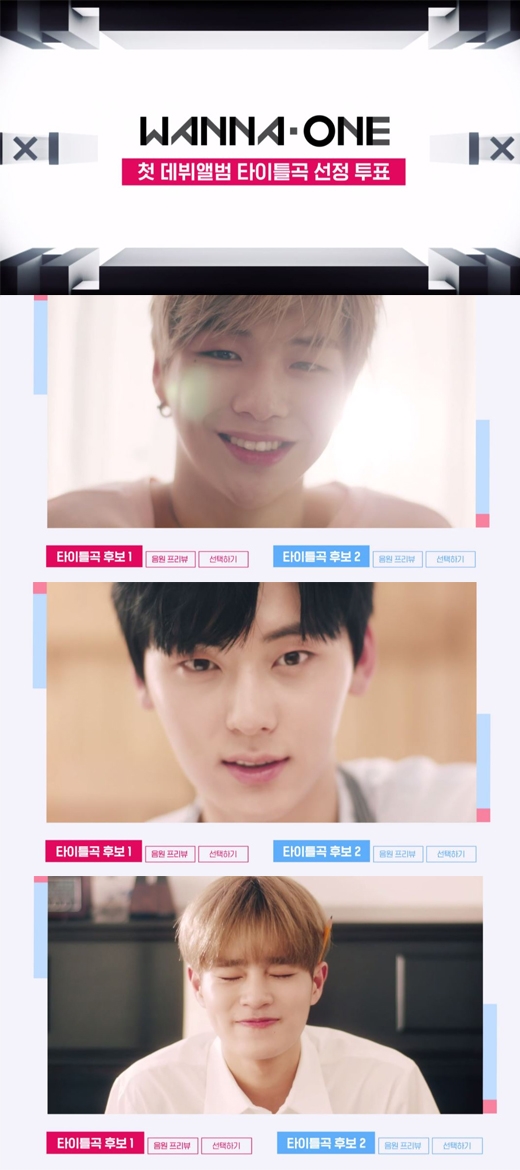 워너원 데뷔곡 투표