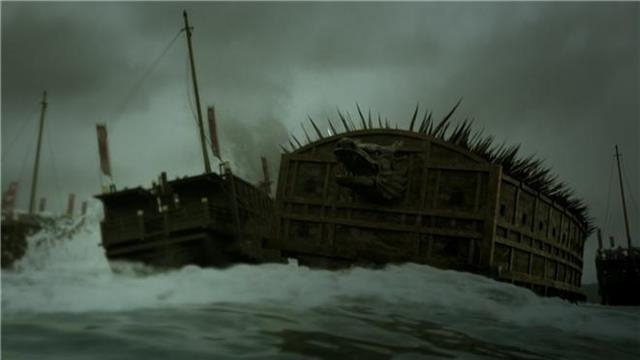 지난해 인기를 끈 KBS 1TV 팩추얼 드라마 ‘임진왜란 1592’에서 묘사된 거북선 전투 장면.