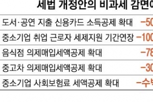 비과세 감면 축소 방침에 역행…서민·저소득층 세제 효과 제로