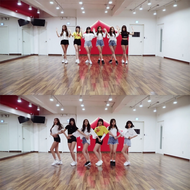 여자친구 ‘귀를 기울이면’ 안무 영상 캡처