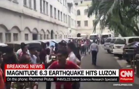 필리핀 규모 6.2 지진