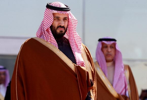 무하마드 빈 살만(왼쪽) 사우디아라비아 왕세자