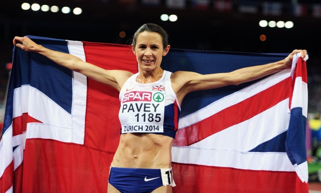 지난 2014년 유럽육상선수권 여자 1만m를 우승했을 당시의 조 파비. 애슬레틱스 위클리 홈페이지 캡처