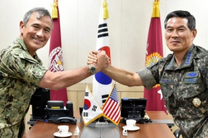 미군 핵심수뇌부 3인방 기자회견…“北도발 억제할 모든 자산 한반도 제공”