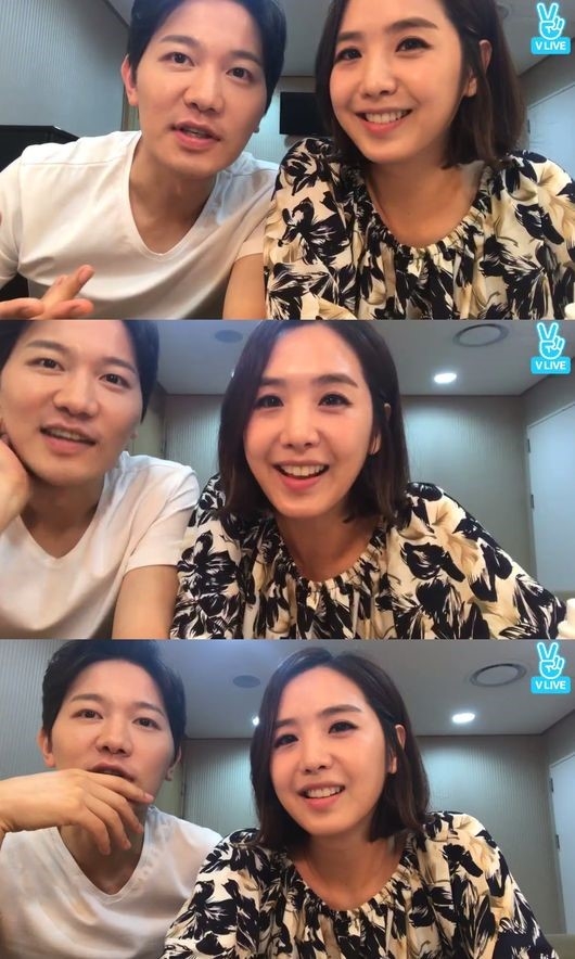 이지애 김정근, 첫 부부 라이브