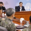 [서울포토] 문 대통령, 국방부 및 보훈처 핵심정책토의 모두 발언