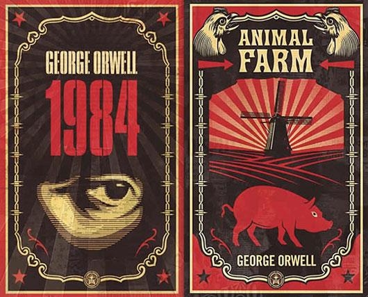 조지 오웰의 ‘1984’와 ‘동물농장’은 사회를 비판하는 내용을 담고 있에 한때는 금서로 취급됐다.