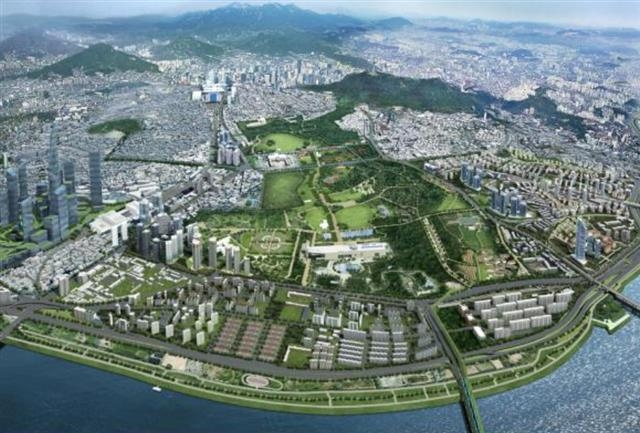 2027년 조성되는 용산공원의 이미지.