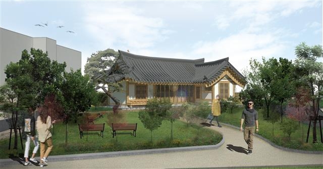 이봉창 의사의 옛집이 자리했던 효창동 118 인근에 건립을 추진 중인 이봉창 의사 기념관의 조감도.