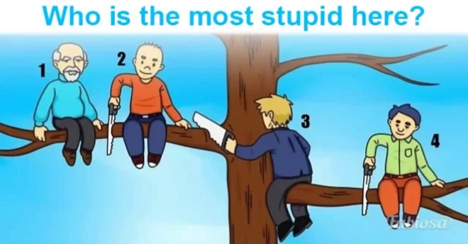 ‘누가 가장 멍청한 사람일까요?’
