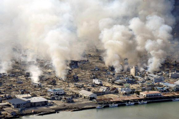 동일본 대지진 당시의 모습