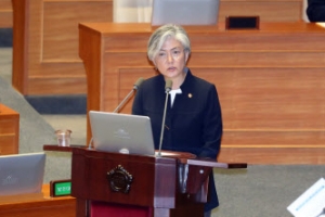 [영상] 강경화 외교장관 은발 두고 국회가 벌인 아슬한 말다툼