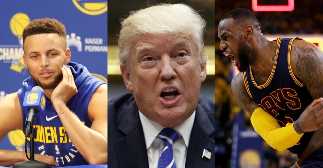 NBA 스타, 트럼프와 설전. AP 연합뉴스