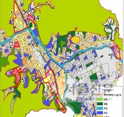 안양시 도시재생 전략계획 활성화 지역. 안양시 제공