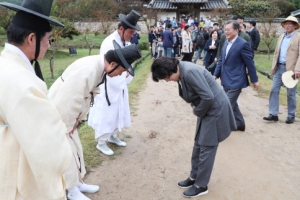 하회마을 방문한 문재인 대통령