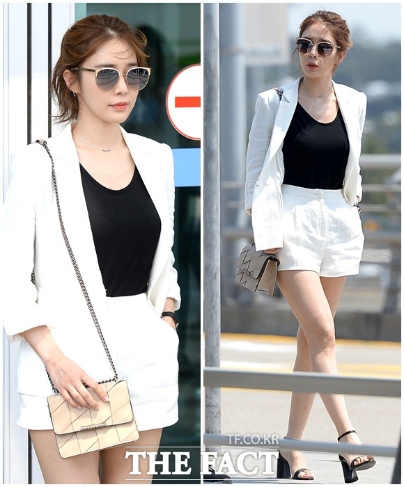 화보 촬영차 5월 18일 오후 인천국제공항을 통해 일본 오키나와로 출국하는 배우 유인나.