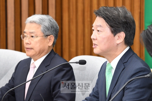 [서울포토] 발언하는 안철수 대표