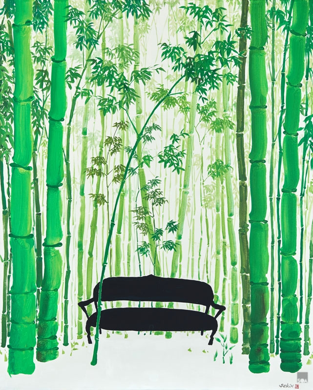김성은 작 和答(화답) 100×80.3cm acrylic on canvas 2017.