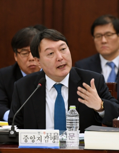 [서울포토] 4년 만에 국감 등판한 윤석열