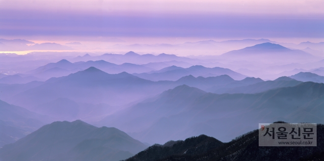 지리산 전경 산청군 제공