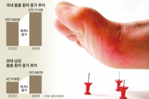 [메디컬 인사이드] 20대인데…‘왕의 질병’ 통풍의 습격