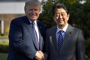트럼프·아베 오늘 일본서 정상회담…대북압박 강화 방침 재확인