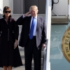 [포토] 한국으로 향하는 트럼프 美대통령 내외