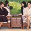 [서울포토] 환담 나누는 김정숙 여사와 멜라니아 여사