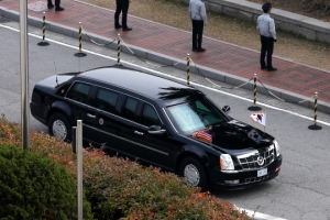 [속보] 트럼프 국회 도착…24년만의 미국 대통령 국회연설