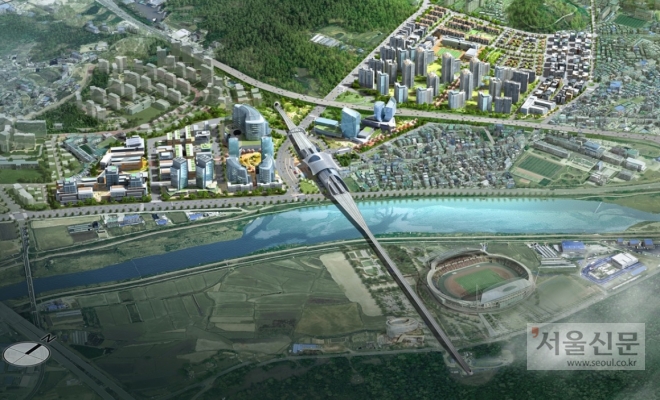 광주시 역세권 도시개발사업 조감도 (광주시 제공)