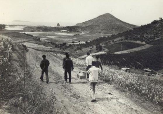 1970년대 초 개발 이전의 안면도 풍경. 멀리 꽃지해수욕장이 보인다. 안면도닷컴