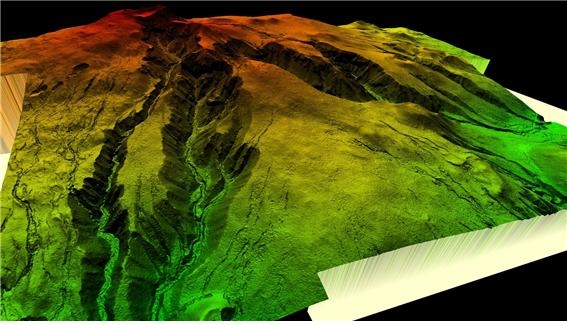 항공라이다 측량을 통한 한라산천연보호구역 수치지형모델