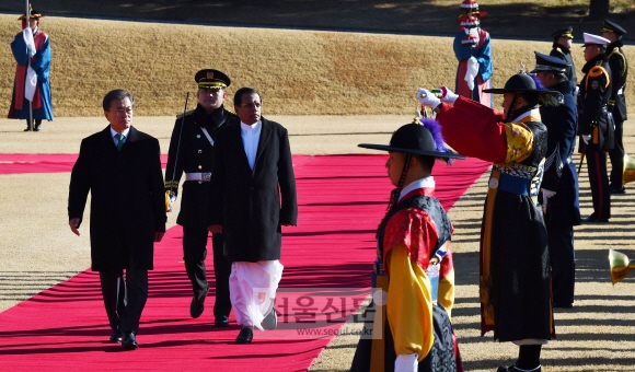 [서울포토] 의장대 사열