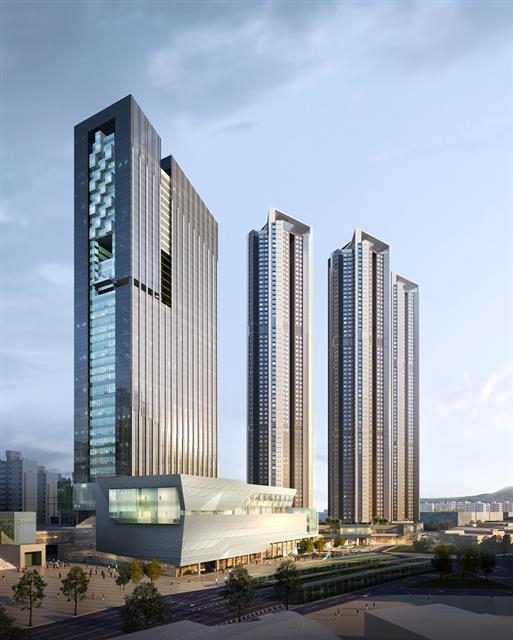 청량리 4구역 재개발 조감도. 집창촌 ‘청량리 588’이 2021년까지 최고 65층 주상복합·호텔·쇼핑몰 등이 결합한 랜드마크 빌딩으로 변신한다.  동대문구 제공