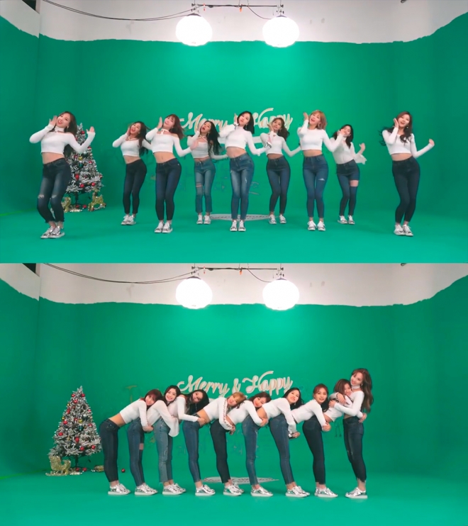 트와이스 ‘하트셰이커’ 스튜디오 버전 안무 영상 캡처