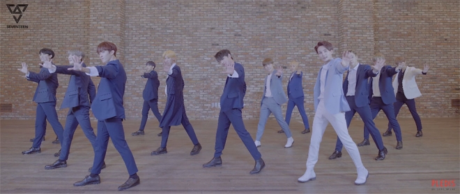 세븐틴 ‘넘버원’ 안무 커버 영상 캡처