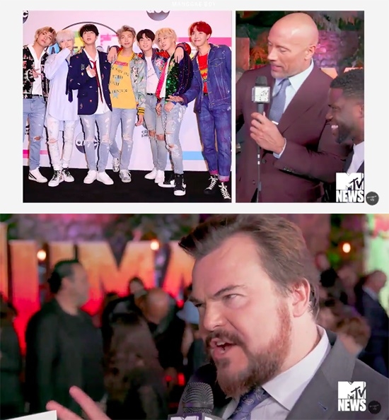 잭 블랙 “두 유 노우 BTS?”