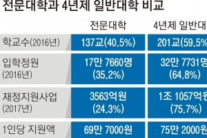 전문대 국가장학금 신설·4년제 졸업생 편입 허용