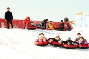 안양천 사이로~ 썰매를 타고~