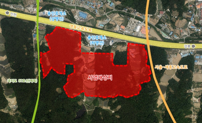 고림동 국제물류단지 사업 대상지 위치도)