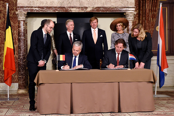 벨기에-네덜란드 국경조정 조약 서명식 EPA=연합뉴스자료사진