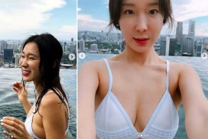 이지혜, 환상적 바디라인 비키니 자태