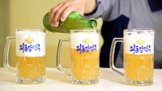 북한의 대동강맥주. 연합뉴스 자료사진