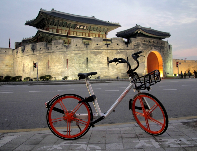 모바이크가 운영하는 무인대여자전거