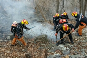 부산 삼각산에 대형산불 13시간여만에 불길 잡아…“50만㎡ 피해”