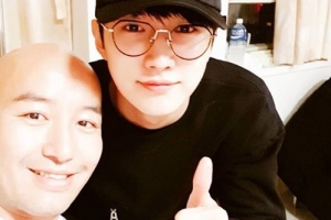 홍석천, 새해 첫날 병문안 온 B1A4 진영에 “미안하고 고맙고...감동”