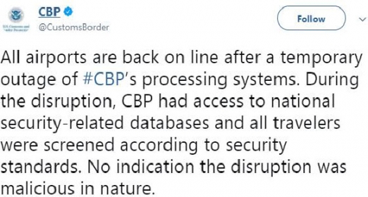 [포토] ‘새해 첫날’ 미국 입국시스템 일시다운