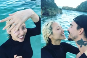 모델 수주, 낭만적인 수중 프러포즈 공개...“나 약혼했다”